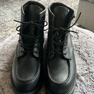 Like new- excellent condition. Red Wing leather work boots worn twice.